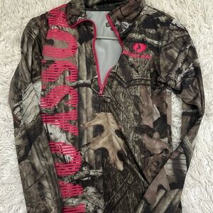 Mossy Oak Camouflage Shirt with Pink Accents